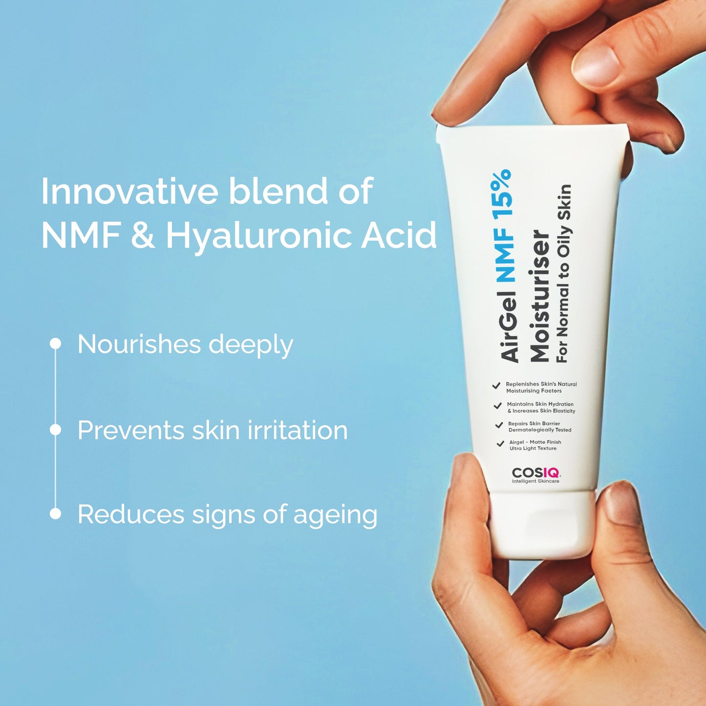 AirGel NMF - 15% Moisturiser for Oily Skin, 100ml - CosIQ