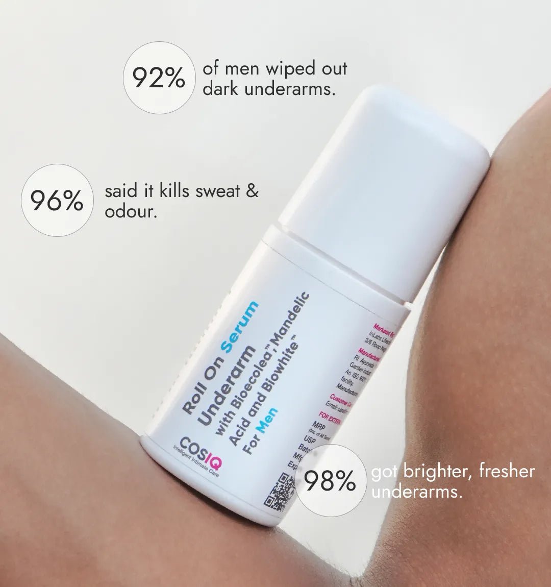 Brightening Underarm Roll - On Serum - Men - CosIQ