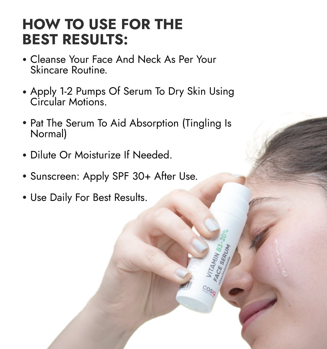 Niacinamide Vitamin B3 - 20% Serum - CosIQ