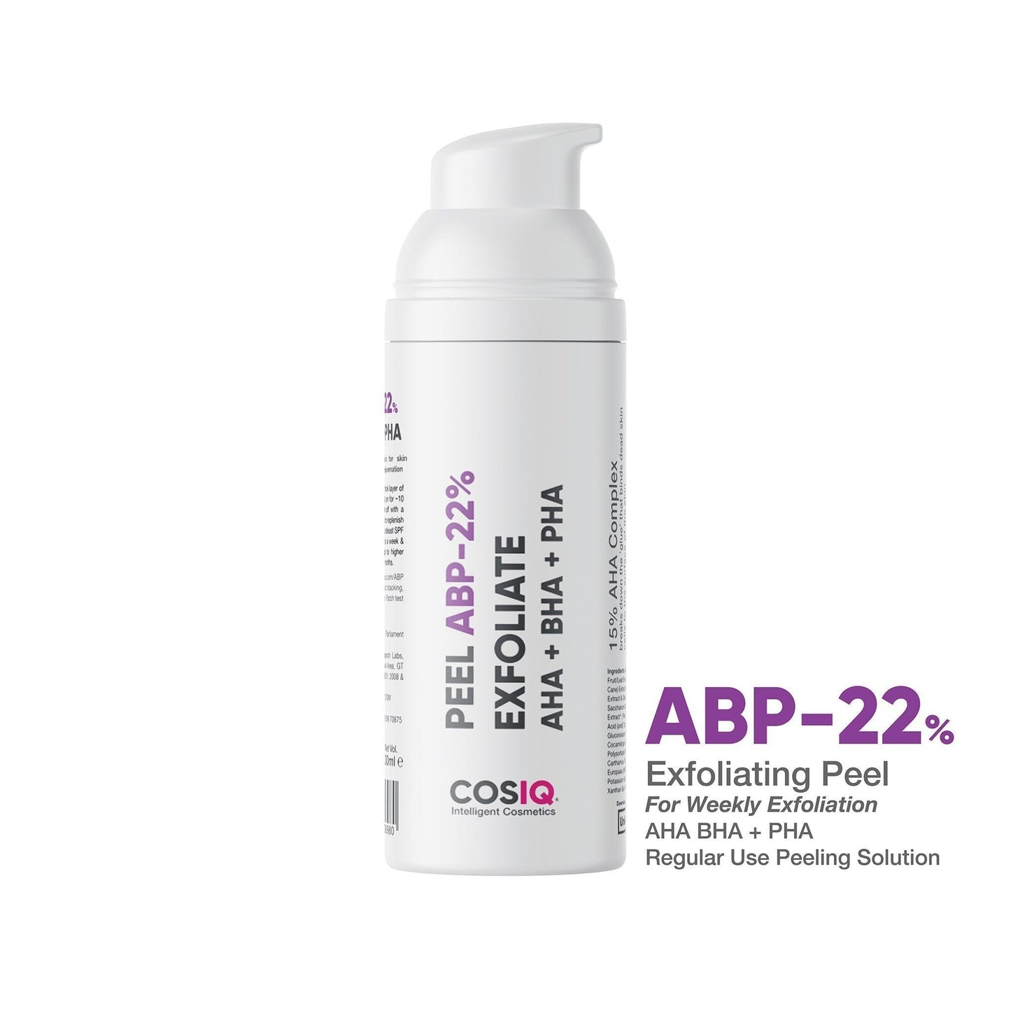 ABP-22% Weekly Exfoliating Peeling Solution, 30ml - CosIQ