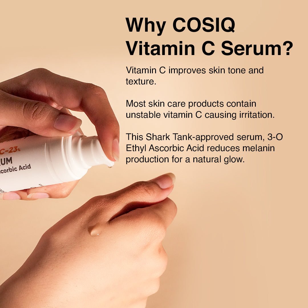 Glowing Skin with Vitamin C-23% Serum, 30ml: Advanced Molecular Skincare Technology - CosIQ