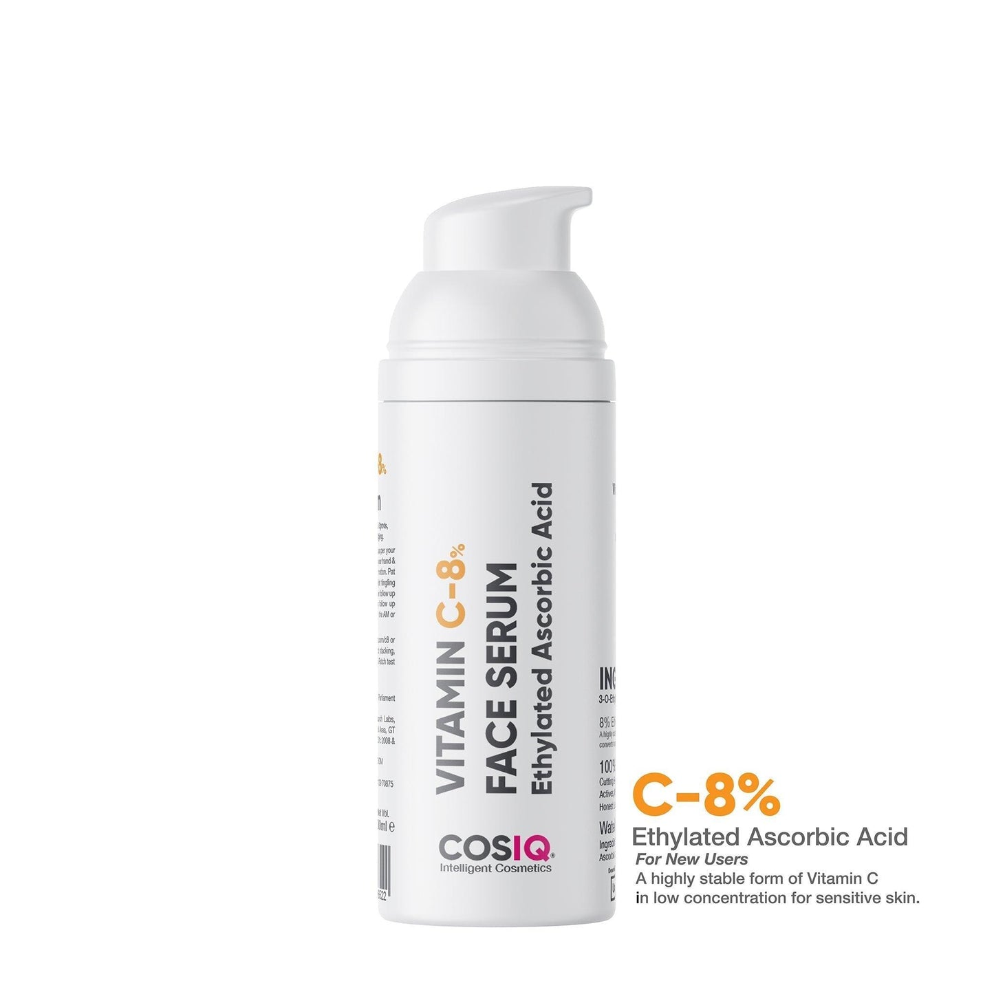 Vitamin C-8% Serum, 30ml - CosIQ