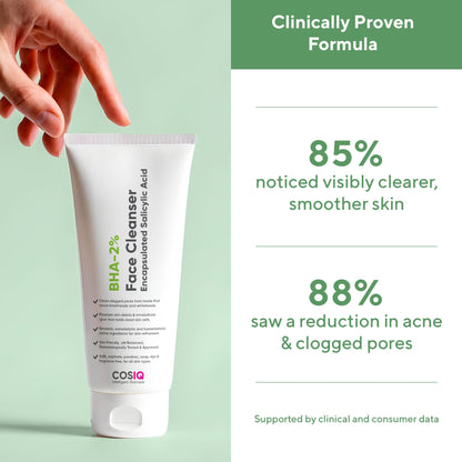 BHA-2% Salicylic Acid Face Cleanser, 100ml - CosIQ