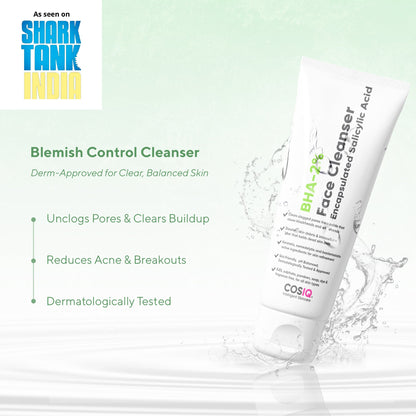 BHA-2% Salicylic Acid Face Cleanser, 100ml - CosIQ