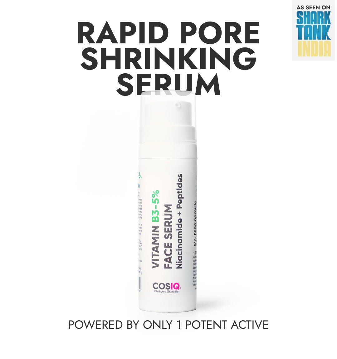 CosIQ Niacinamide Vitamin B3-5% Serum, 30ml