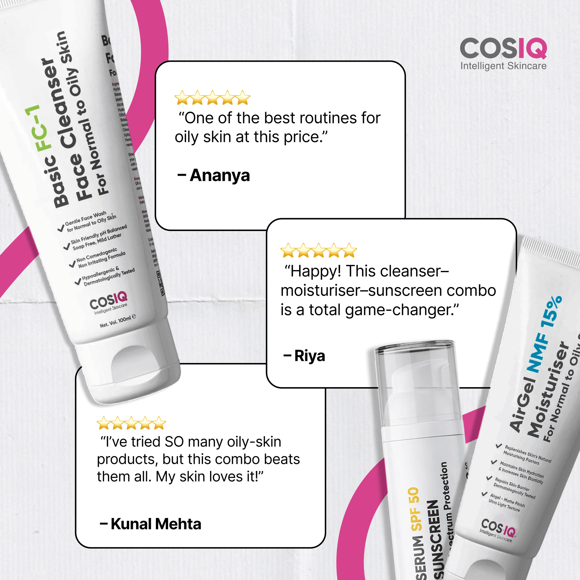 Oily Skin Clear Balance Kit - CosIQ