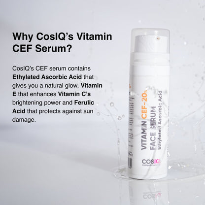 Vitamin CEF - 20% Face Serum 30ml - CosIQ