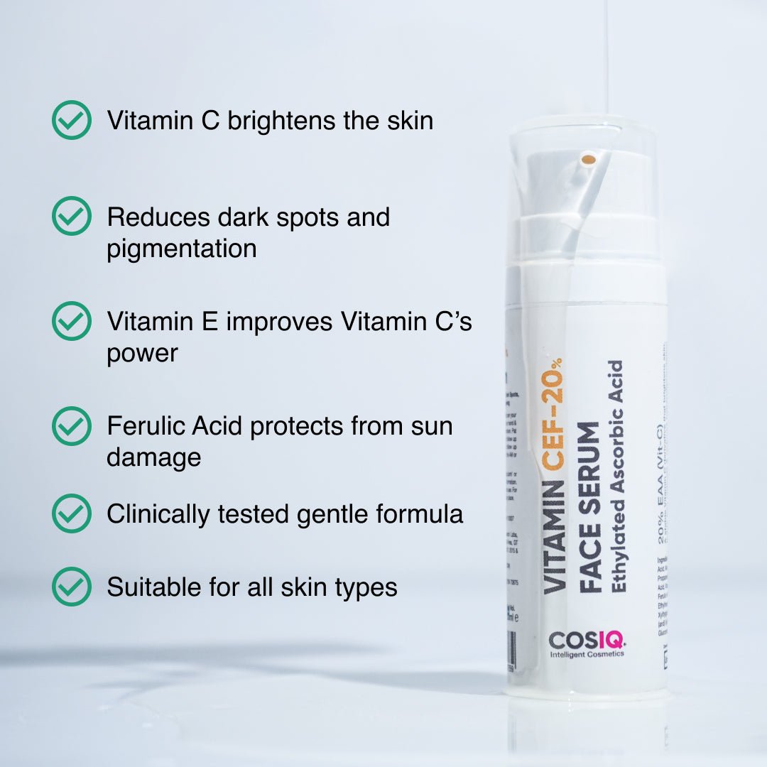 Vitamin CEF - 20% Face Serum 30ml - CosIQ