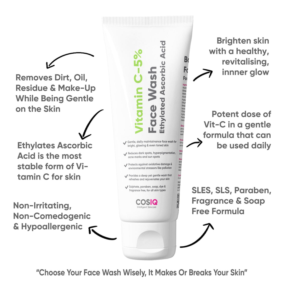 Vitamin C Face Wash Buy Face Wash Online CosIQ