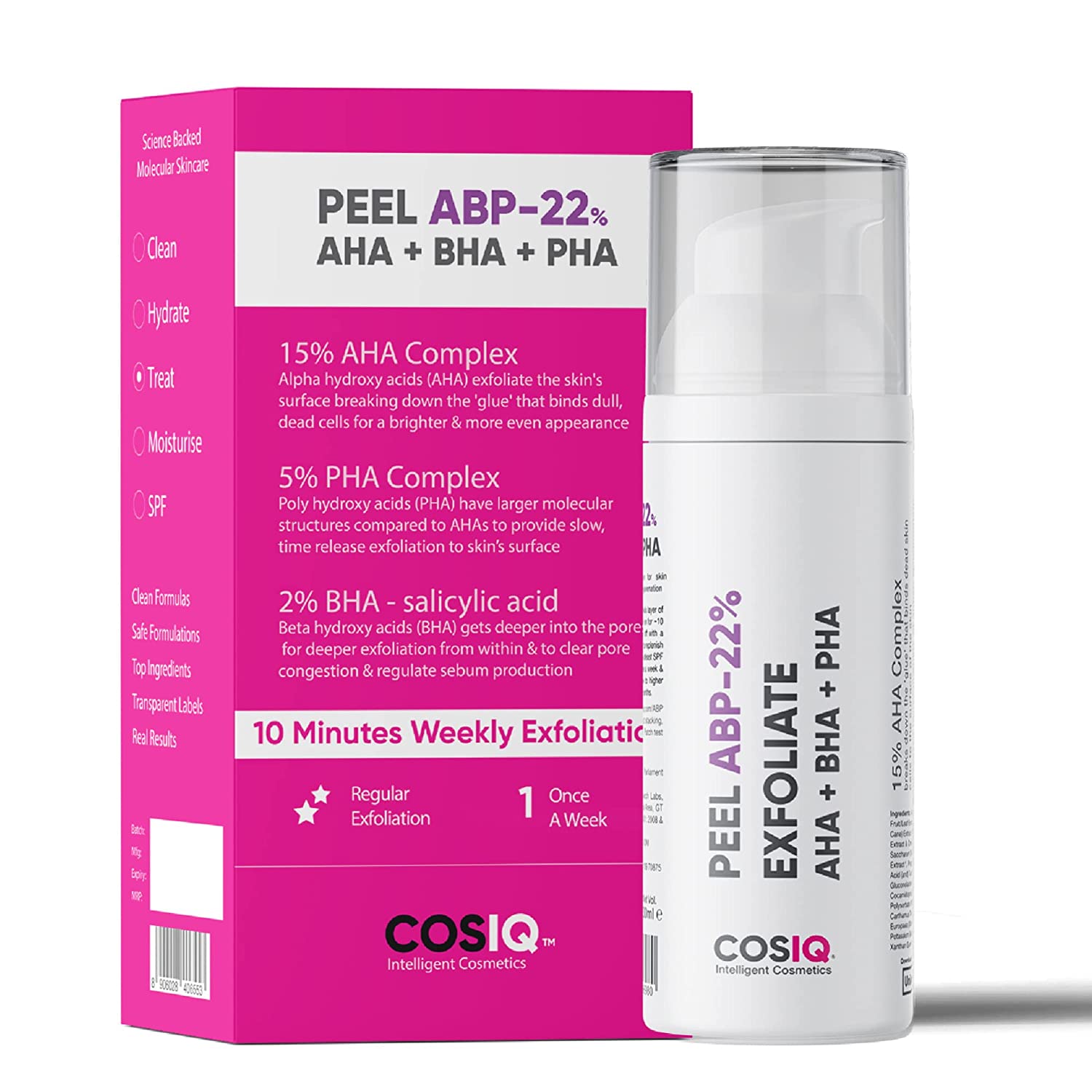 ABP-22% Weekly Exfoliating Peeling Solution, 30ml - CosIQ