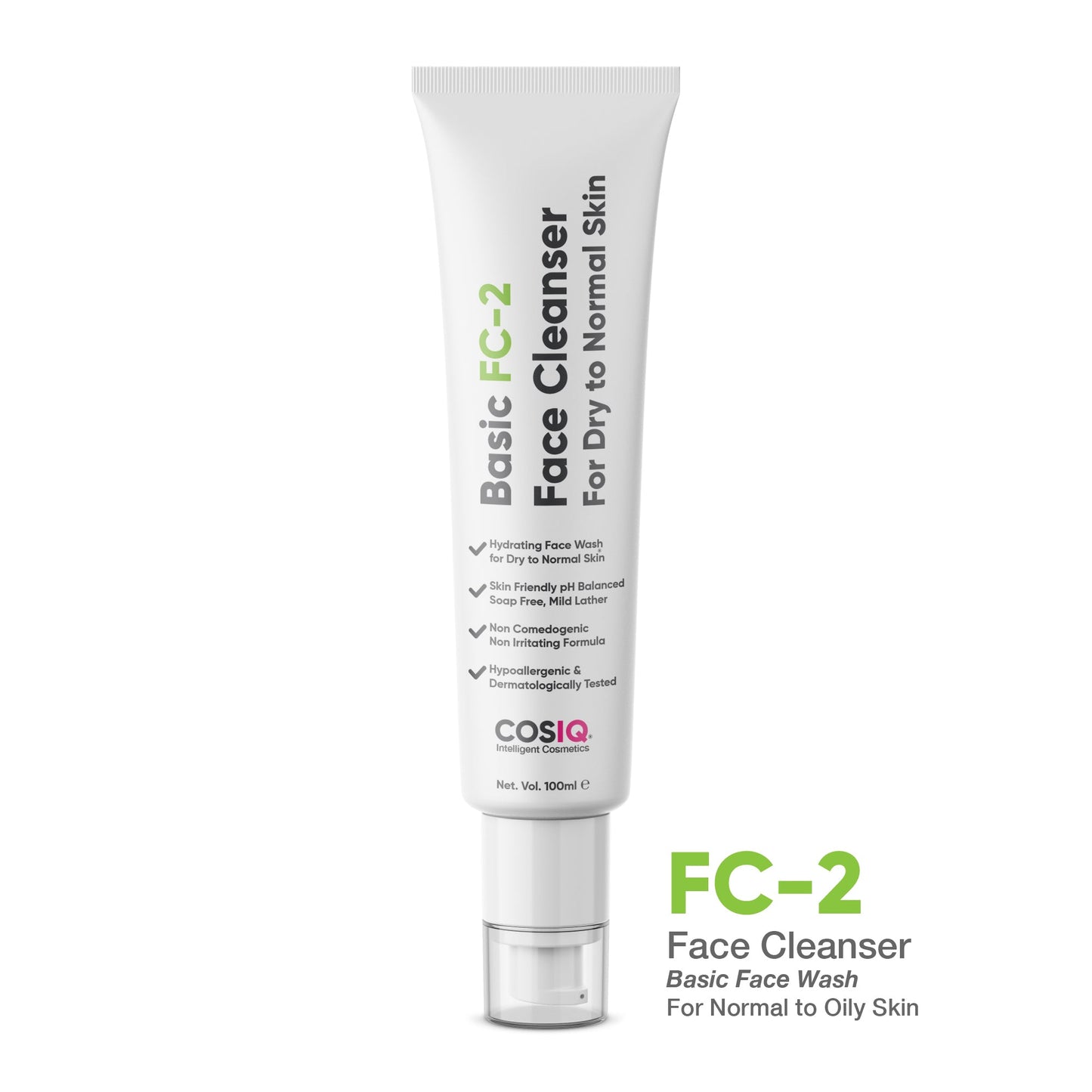 FC-2 Basic Face Cleanser for Dry Skin, 100ml - CosIQ