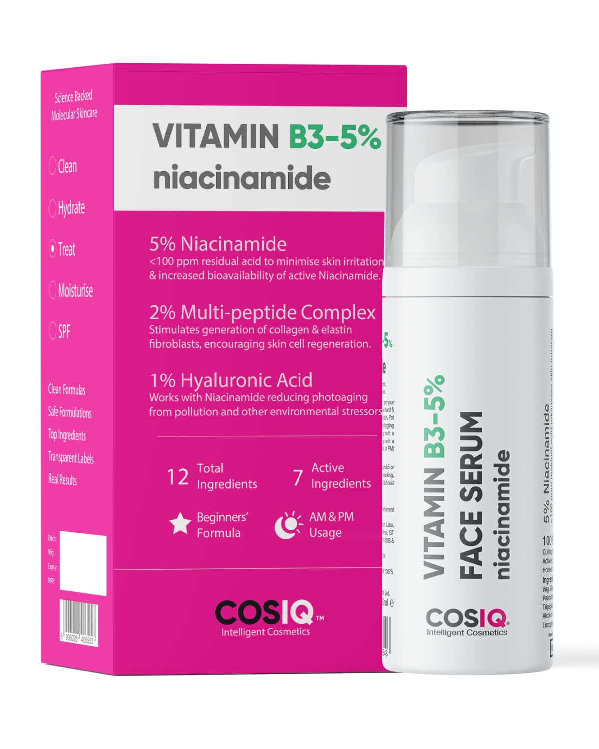 Niacinamide Vitamin B3-5% Serum, 30ml - CosIQ
