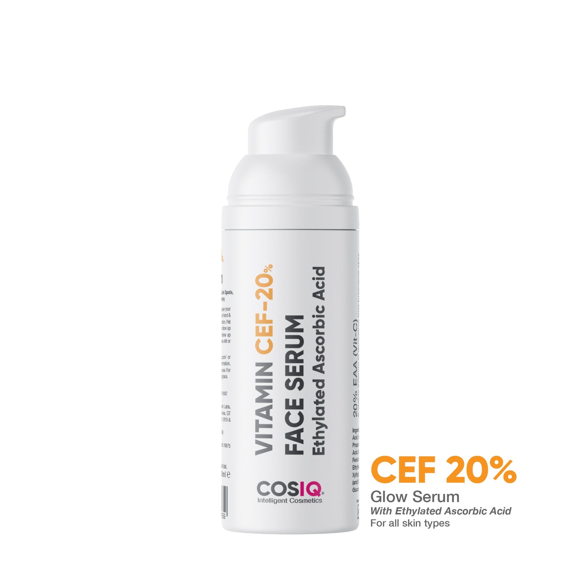 Vitamin CEF-20% Face Serum 30ml - CosIQ